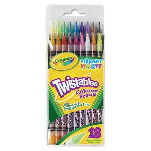 Scholastic Twist-Up Crayons, Assorted Colors, Pack Of 8 Crayons