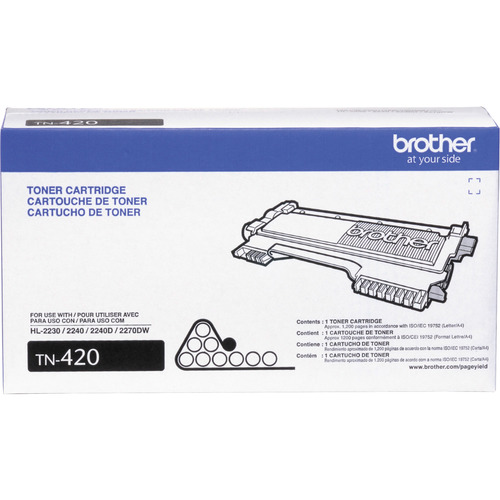 thumbnail image 2 of Brother TN420 Genuine Black Toner Cartridge 2 of 9