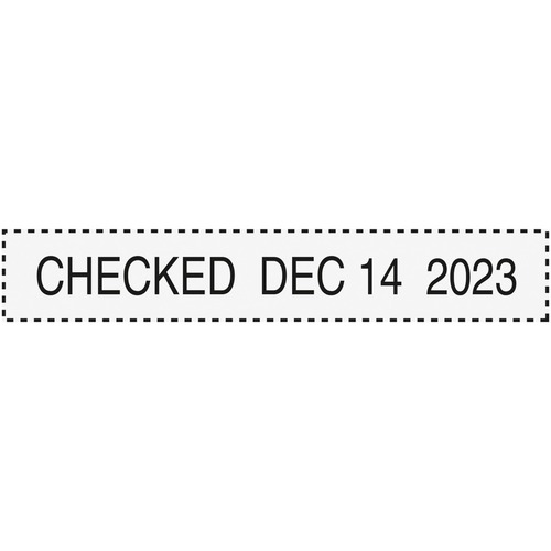 DATE STAMP PAID RECEIVED POSTED CHECKED E-MAILED TRODAT 4750 SELF INKING  RUBBER