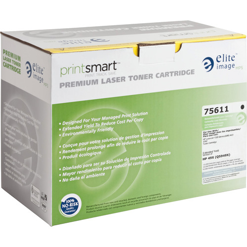 Elite Image Remanufactured Toner Cartridge - Alternative for HP 49X (Q5949X) - Laser - 10000 Pages - Black - 1 Each Elite Image Remanufactured Toner Cartridge - Alternative for HP 49X (Q5949X) - Laser - 10000 Pages - Black - 1 Each