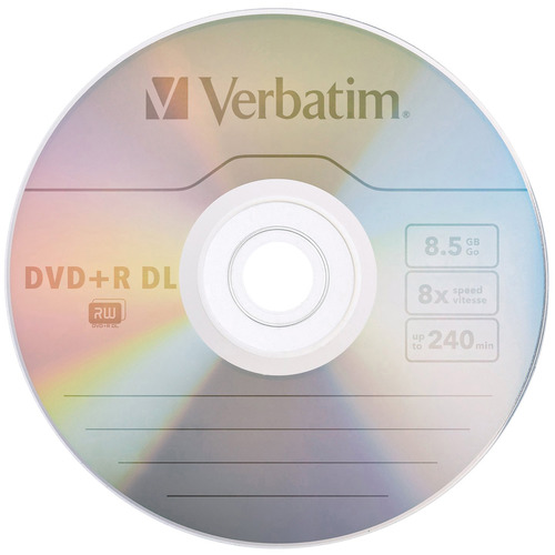 Verbatim DVD Recordable Media - DVD+R DL - 8x - 8.50 GB - 50