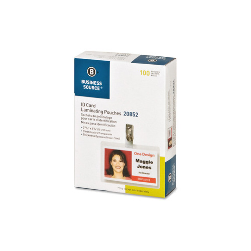 Business Source Government ID Laminating Pouches - BSN20852 - Shoplet.com