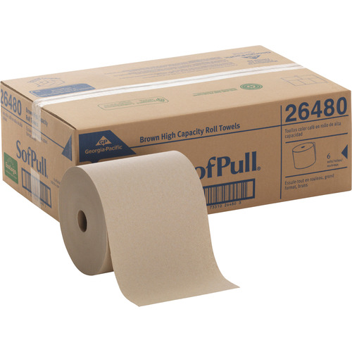 Georgia Pacific SofPull Center Pull Hand Towel Dispenser, Includes Roll of 320 Centerpull Towels, 9.56 x 9.38 x 12.06, Gray