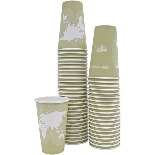 ECO-PRODUCTS,INC. Eco-Products World Art Hot Beverage Cups - ECOEPBHC12WA 