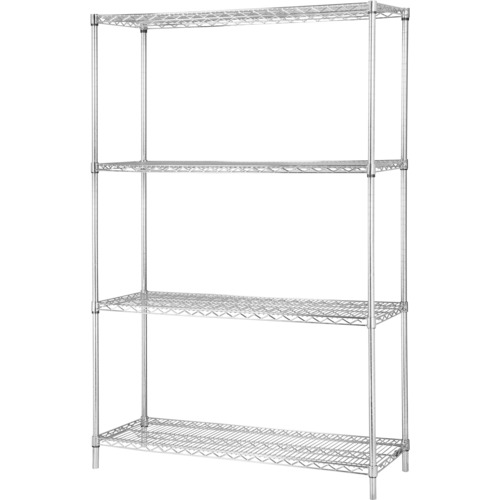 Lorell Industrial Wire Starter Shelving Unit - 48 Lorell Industrial Wire Starter Shelving Unit - 48
