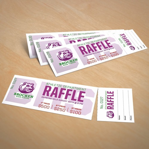 Avery Blank Printable Perforated Raffle Tickets - Tear-Away