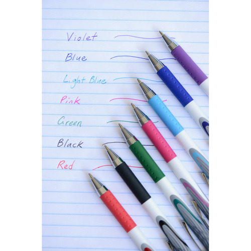 Zebra Classic Z-Grip Flight Ballpoint Pens - 1.2mm - Black & Violet - Pack of 6