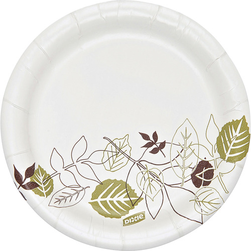 Ajm White Paper Plates - AJMPP9GREWH 