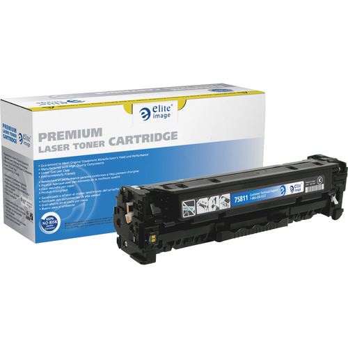 Elite Image Remanufactured Laser Toner Cartridge - Alternative for HP 305A (CE410A) - Black - 1 Each - 2200 Pages