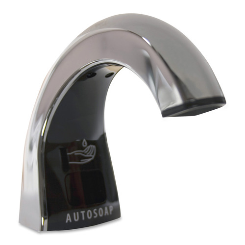 Rubbermaid Commercial One Shot Touch-free Soap Dispenser - Automatic - Chrome, Black - 4 / Carton