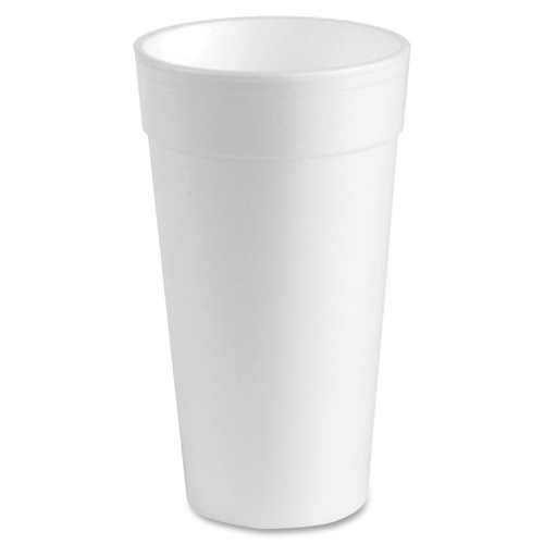 Genuine Joe Styrofoam Cup - 24 fl oz - 300 / Carton - White - Foam - Hot Drink, Cold