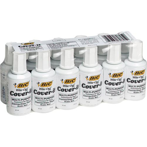 Wite-Out Cover-it Correction Fluid - BICWOC12WEDZ 