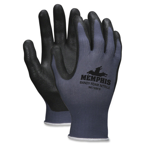 Memphis Shell Lined Protective Gloves Small Size Nylon Foam Palm Nitrile  Palm Gray Black White Knit Wrist Knitted Cuff Comfortable For Material  Handling Assembling Farming Construction Landscape Plumbing Shipping 12  Dozen 