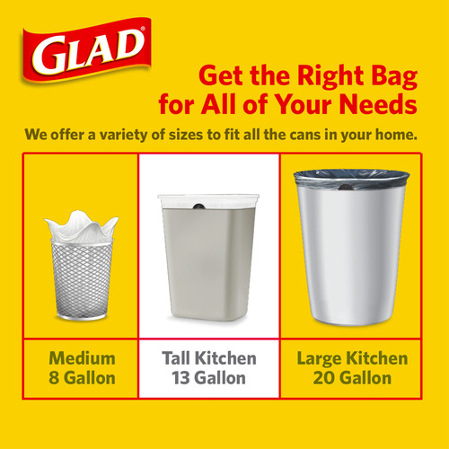 Glad OdorShield Tall Kitchen Drawstring Trash Bags - CLO78361CT