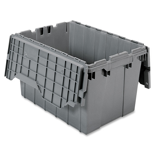 Akro-Mils Attached Lid Storage Container - Internal Dimensions: 12 Akro-Mils Attached Lid Storage Container - Internal Dimensions: 12