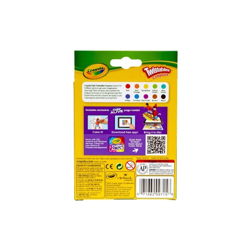 10 Count Crayola Twistables Crayons: What's Inside the Box