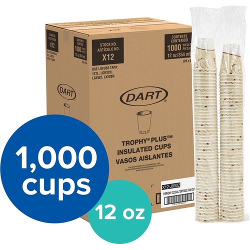 Dart 16 oz Insulated Foam Cups - DCC16FP20