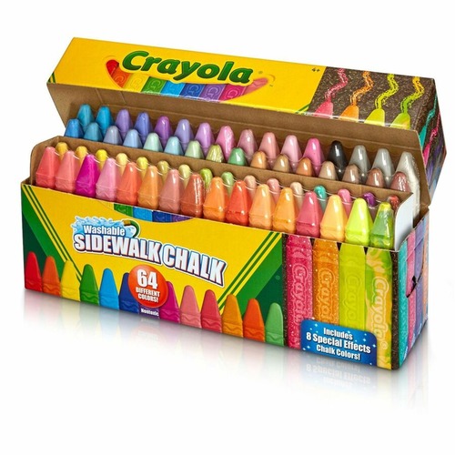 Crayola Washable Sidewalk Chalk - CYO512064 - Shoplet.com
