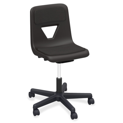 Lorell Classroom Adjustable Height Padded Mobile Task Chair