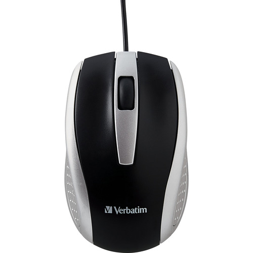 Verbatim Corded Notebook Optical Mouse Silver Ver Shoplet Com