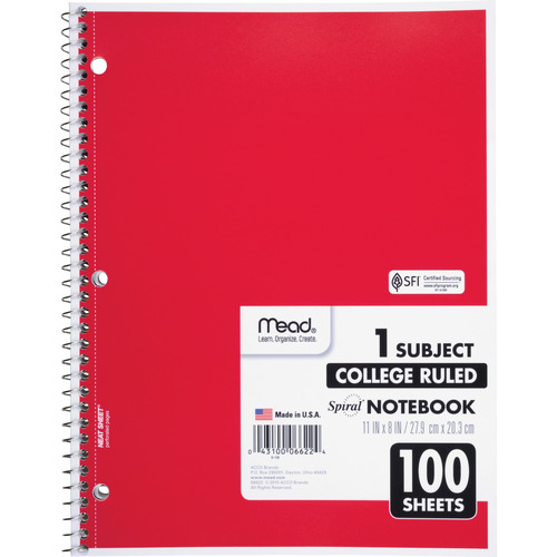 Lab Spiral Notebook - 50 pages