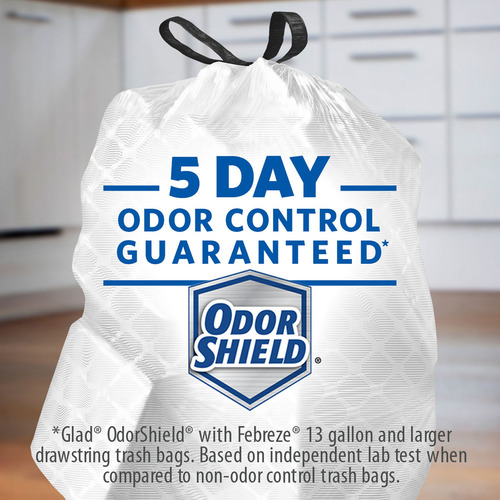 Glad ForceFlexPlus Tall Kitchen Drawstring Trash Bags - CLO70320CT 