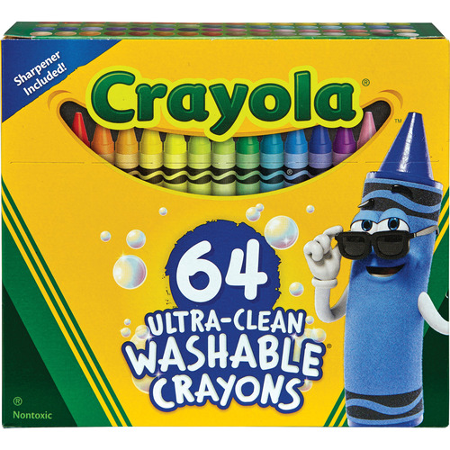 Crayola Washable Skinny Markers Pack of 64 Set of 64 [Pack of 2 ]