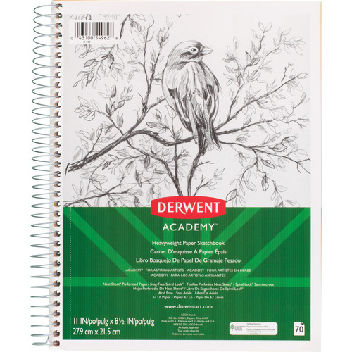 Mead Academy Heavyweight Paper Sketch Journal - Letter - Wire Bound - 67 lb Basis Weight - Letter - 8 1/2 Mead Academy Heavyweight Paper Sketch Journal - Letter - Wire Bound - 67 lb Basis Weight - Letter - 8 1/2