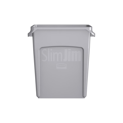 Rubbermaid Commercial Slim Jim Vented Container, Blue