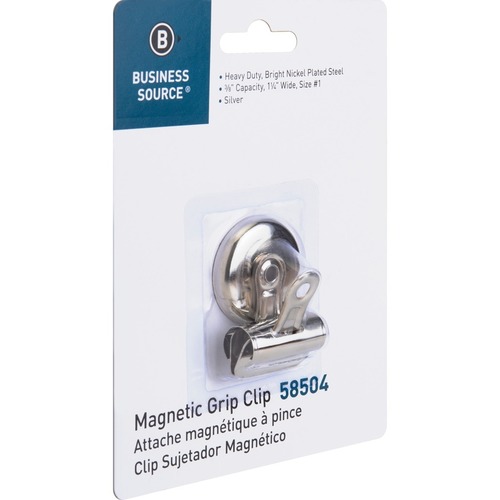 Business Source Magnetic Grip Clips - No. 1 - 1.3