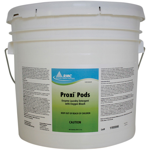 RMC Proxy Enzyme Laundry Detergent - Fresh Citrus Scent - 250 / Bucket - 1 / Carton - Color Safe - White