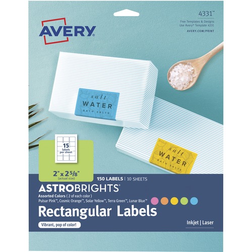 Astrobrights Laser, Inkjet Print Printable Multipurpose Card Stock