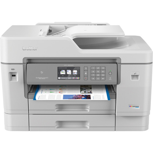 Brother Monochrome Laser Multifunction Copier and Printer, DCP-L5500DN,  Flexible Network Connectivity, Duplex Printing, Mobile Printing & Scanning  