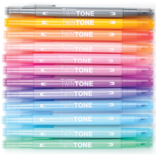 TwinTone Dual Tip Art Marker Bright Set, 12-Pack