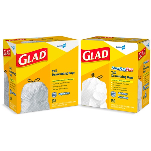 Glad ForceFlex Tall Kitchen Drawstring Trash Bags (78526BD)