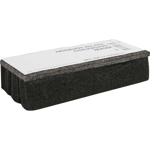 Lorell Chalkboard Eraser - Noiseless, Dustless - Black - Felt - 1Each Lorell Chalkboard Eraser - Noiseless, Dustless - Black - Felt - 1Each