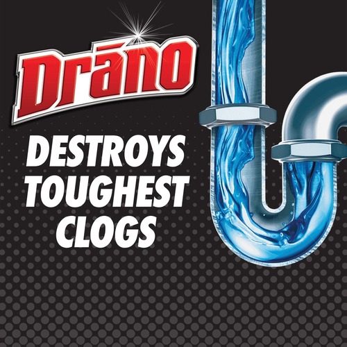 Drano Max Gel Clog Remover Bleach Scent 128 oz Bottle