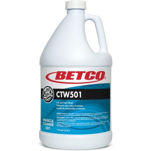 Betco CTW501 Car & Truck Wash - For Car, Truck - 1 gal - Streak-free - 1 Each - Yellow Green