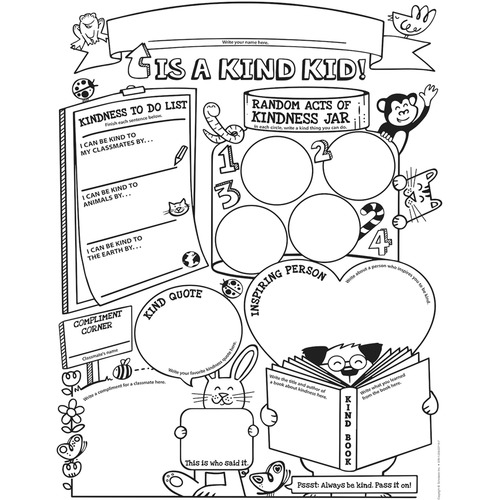 Scholastic 3-6 Class Kindness Personal Poster - 9.2 Scholastic 3-6 Class Kindness Personal Poster - 9.2