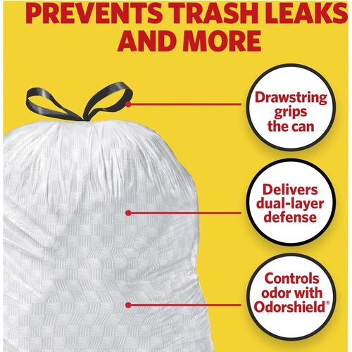 Glad Tall Kitchen Drawstring Trash Bags - ForceFlexPlus Advanced Protection  - CLO79120 