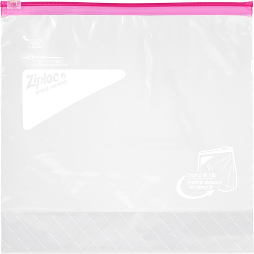 Ziploc® 02204 Slider Storage Bags with Smart Zip® Seal, Gallon
