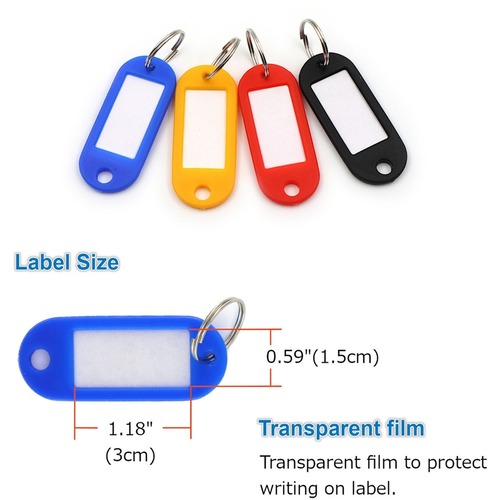 Avery(R) Metal Rim Key Tags, 1-1/4 Diameter Tag, Metal Split Ring