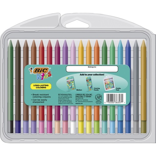 BIC Kids Crayons - BICBKPCP36AST 