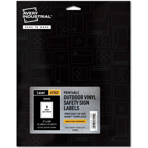 avery adhesive printable vinyl signs ave61552 shoplet com