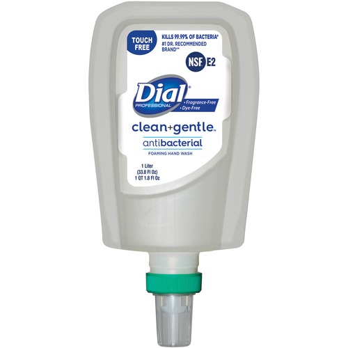 Dial FIT TF Refill Clean+ Foaming Hand Wash - 33.8 fl oz (1000 mL) - Bacteria Remover, Odor Remover - Skin, Hand - Antibacterial - Fragrance-free, Dye-free - 3 / Carton Dial FIT TF Refill Clean+ Foaming Hand Wash - 33.8 fl oz (1000 mL) - Bacteria Remover, Odor Remover - Skin, Hand - Antibacterial - Fragrance-free, Dye-free - 3 / Carton