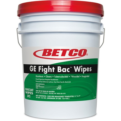 Betco GE Fight Bac Disinfectant Wipes - 7
