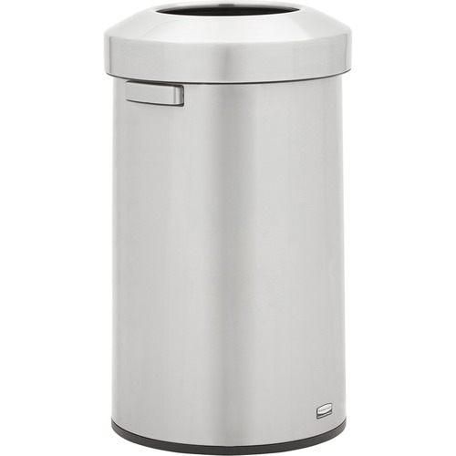Rubbermaid Commercial Refine Waste Container - 23 gal Capacity - Round - Ergonomic Handle, Non-skid, Fingerprint Resistant, Durable - 29.6