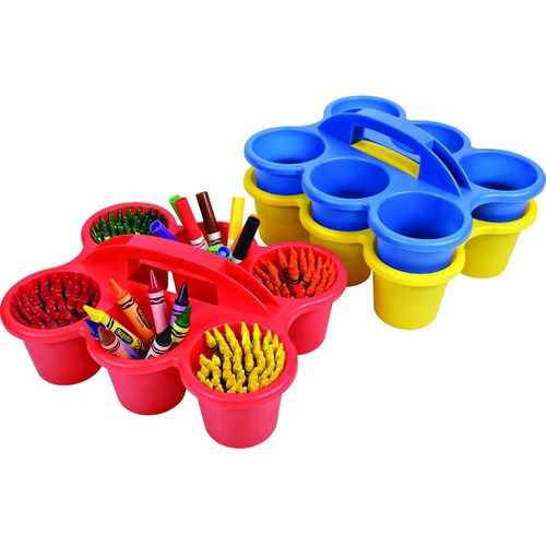 Deflecto Antimicrobial Kids 6 Cup Caddy (39509YEL)