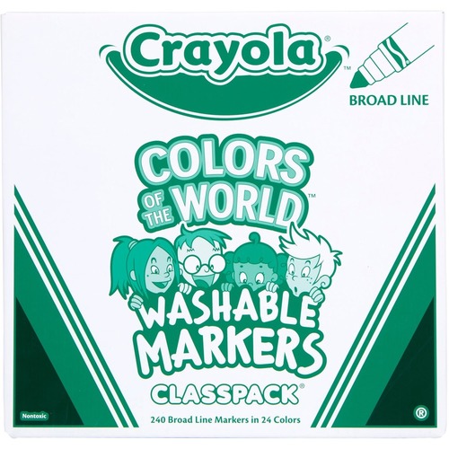 Crayola Multicultural Colors Washable Markers CYO588228