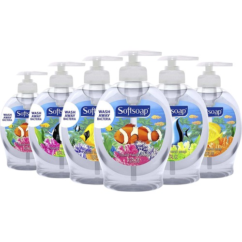 Softsoap Aquarium Hand Soap - Fresh Scent Scent - 7.5 fl oz (221.8 ml) - Soil Remover, Bacteria Remover, Dirt Remover, Kill Germs - Hand, Skin - Clear